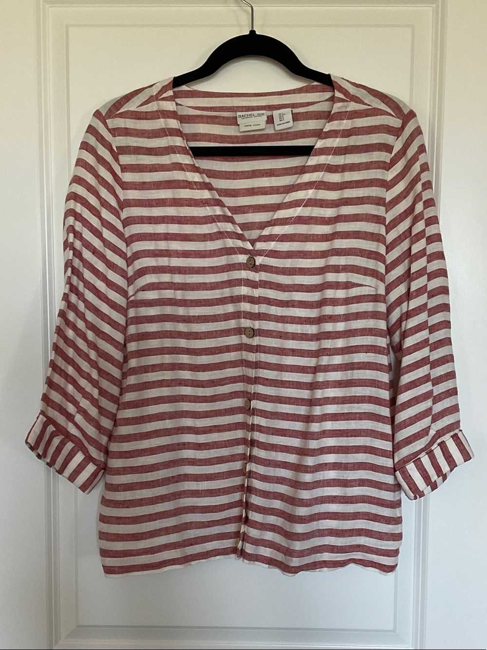 LIKE NEW Rachel Zoe 100% Linen Blouse SZ S